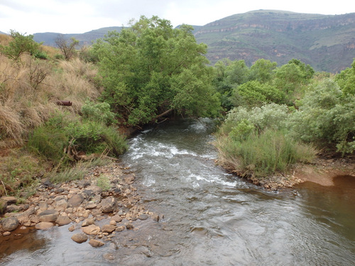 The creek is getting bigger.